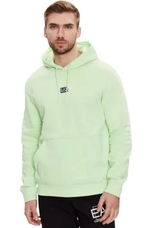 EA7 Heren, Sweatshirts & Hoodies, Groen, Maat: XS Katoen