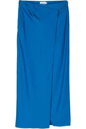 Calvin Klein Dames, Rokken, Blauw, Maat: S Katoen