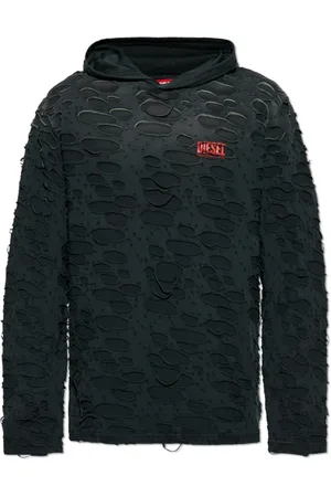 Diesel Heren, Sweatshirts & Hoodies, Grijs, Maat: 2XL Katoen