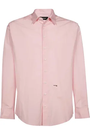 Dsquared2 Heren, Overhemden, Roze, Maat: M Katoen