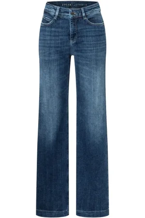 Mac Dames, Jeans, Blauw, Maat: S Katoen