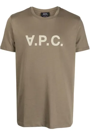 A.P.C. Heren, Tops, Grijs, Maat: XL Katoen