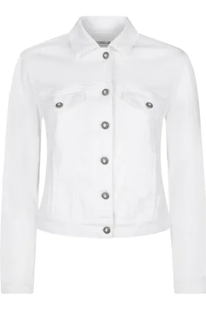 Dondup Dames, Jassen, Wit, Maat: M Denim
