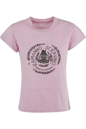 ERMANNO SCERVINO Dames, Tops, Roze, Maat: S Katoen