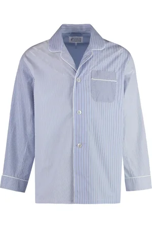 Maison Margiela Heren, Nachtkleding & Lounge, Blauw, Maat: 2XL Katoen
