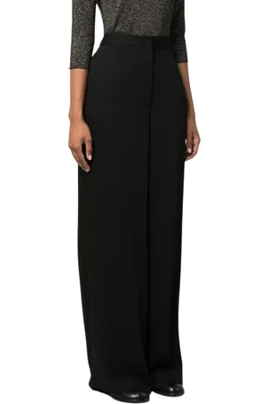 Fabiana Filippi Dames, Broeken, Zwart, Maat: 2XS Viscose