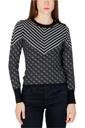 Guess Dames, Truien, Zwart, Maat: XS Wol