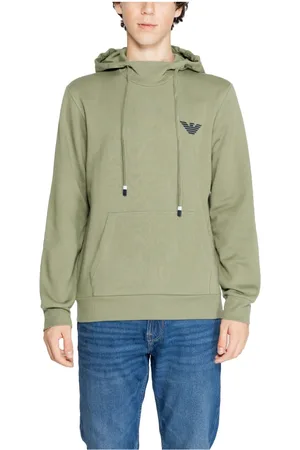 Emporio Armani Heren, Sweatshirts & Hoodies, Groen, Maat: S Katoen