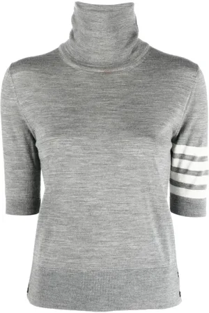 Thom Browne Dames, Truien, Grijs, Maat: XS Wol