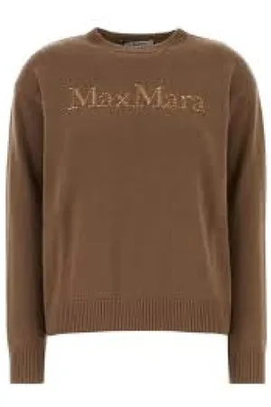 Max Mara Dames, Truien, Bruin, Maat: XS Wol