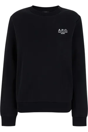 A.P.C. Dames, Sweatshirts & Hoodies, Zwart, Maat: S Katoen