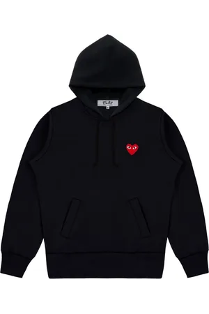 Comme des Garçons Heren, Sweatshirts & Hoodies, Zwart, Maat: L Poliester