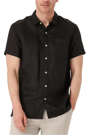 Scotch&Soda Heren, Overhemden, Zwart, Maat: L Linnen