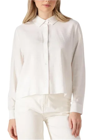 Modstrom Dames, Blouses & Shirts, Wit, Maat: L Viscose