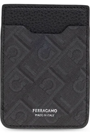 Salvatore Ferragamo Heren, Accessoires, Grijs, Maat: ONE Size Leer