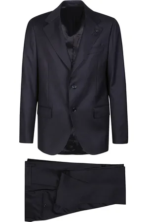 LARDINI Heren, Pakken, Blauw, Maat: L