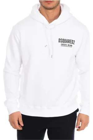 Dsquared2 Heren, Sweatshirts & Hoodies, Wit, Maat: XL Katoen