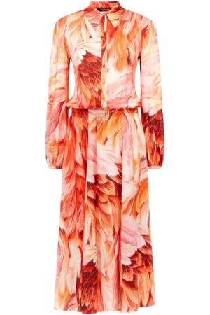 Roberto Cavalli Dames, Jurken, Oranje, Maat: XL