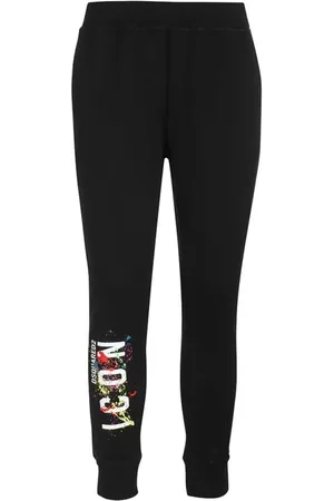 Dsquared2 Heren, Broeken, Zwart, Maat: 2XL Katoen