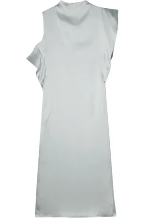 Fendi Dames, Jurken, Blauw, Maat: XS Zijde