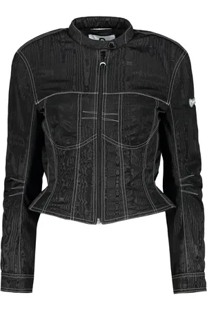 Marine Serre Dames, Jassen, Zwart, Maat: M Viscose