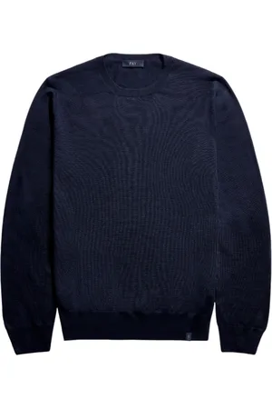 FAY Heren, Truien, Blauw, Maat: M Wol