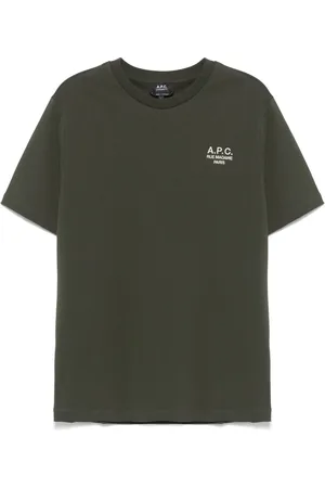 A.P.C. Heren, Tops, Groen, Maat: M Katoen