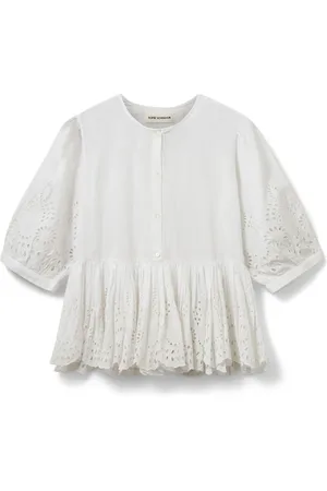 Sofie Schnoor Dames, Blouses & Shirts, Wit, Maat: S Katoen