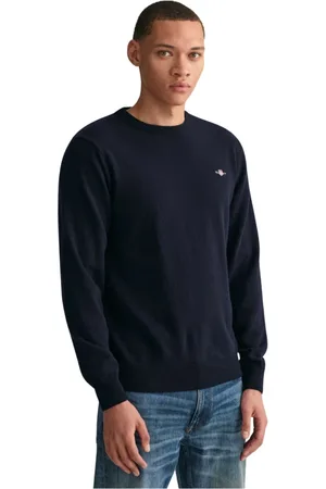 GANT Heren, Truien, Blauw, Maat: 3XL Wol