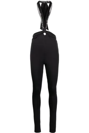 The Attico Dames, Broeken, Zwart, Maat: 2XS Poliester