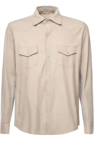 ELEVENTY Heren, Overhemden, , Maat: XL Leer