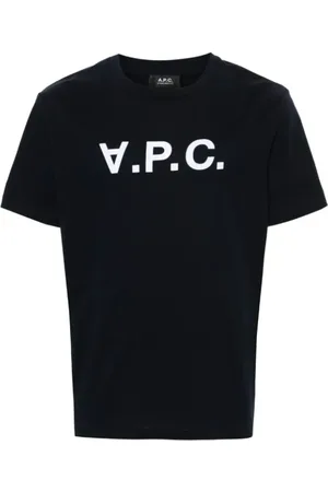 A.P.C. Heren, Tops, Blauw, Maat: M Katoen