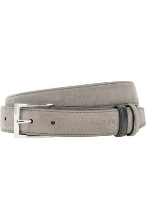 Hogan Heren, Accessoires, Grijs, Maat: ONE Size Suède