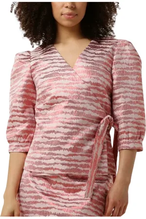 Aaiko Dames, Blouses & Shirts, Roze, Maat: L Poliester