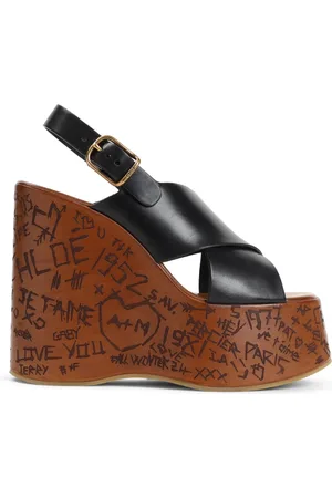 Chloé Dames, Schoenen, Zwart, Maat: 40 EU Leer