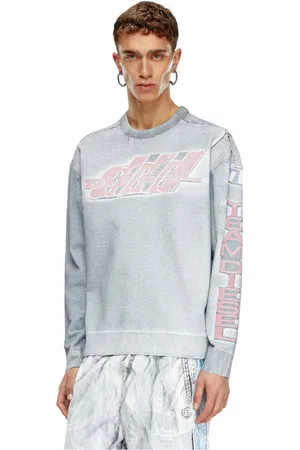 Diesel Heren, Sweatshirts & Hoodies, Blauw, Maat: M Denim