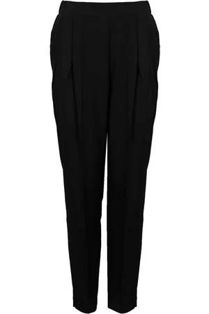 Silvian Heach Dames, Broeken, Zwart, Maat: M Leer
