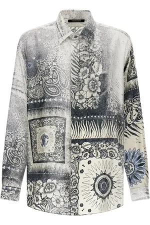 Roberto Cavalli Heren, Overhemden, Veelkleurig, Maat: XL