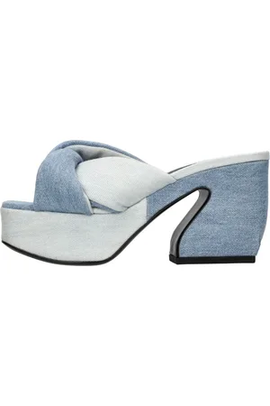 Sergio Rossi Dames, Schoenen, Blauw, Maat: 38 EU Leer
