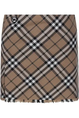 Burberry Dames, Rokken, Veelkleurig, Maat: S Wol