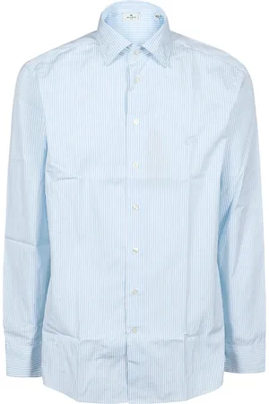 Etro Heren, Overhemden, Blauw, Maat: M Katoen