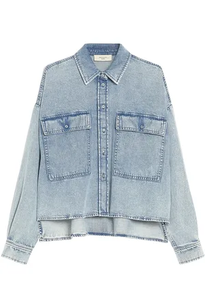 Max Mara Dames, Blouses & Shirts, Blauw, Maat: XS Katoen