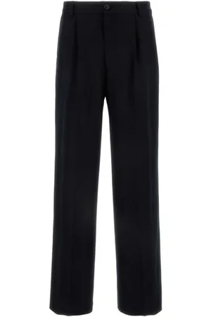 DRIES VAN NOTEN Heren, Broeken, Blauw, Maat: XL Wol
