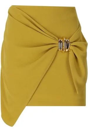 Elisabetta Franchi Dames, Rokken, Geel, Maat: XS Poliester