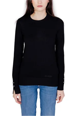 Guess Dames, Truien, Zwart, Maat: M Katoen