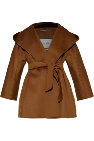 Max Mara Dames, Mantels, Bruin, Maat: S Kasjmier
