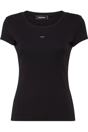 Dsquared2 Dames, Tops, Zwart, Maat: L Katoen