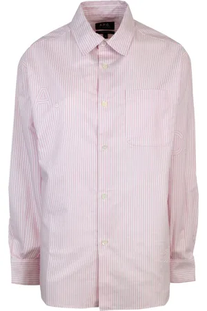 A.P.C. Dames, Blouses & Shirts, Roze, Maat: M Katoen