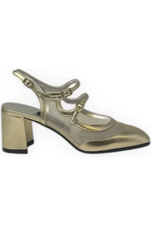 Carel Dames, Schoenen, Grijs, Maat: 38 1/2 EU Leer