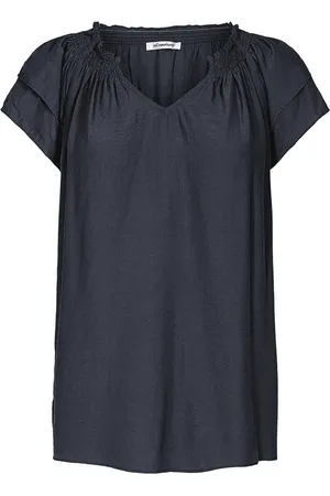 Co`Couture Dames, Blouses & Shirts, Blauw, Maat: XL Viscose